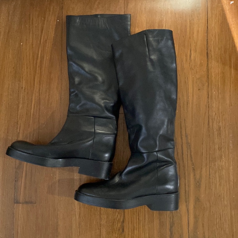 Zara leather boots size 7